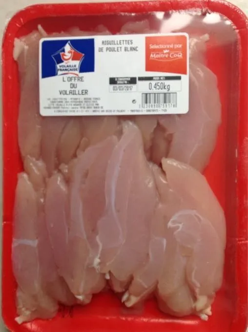 Aiguillette de poulet blanc