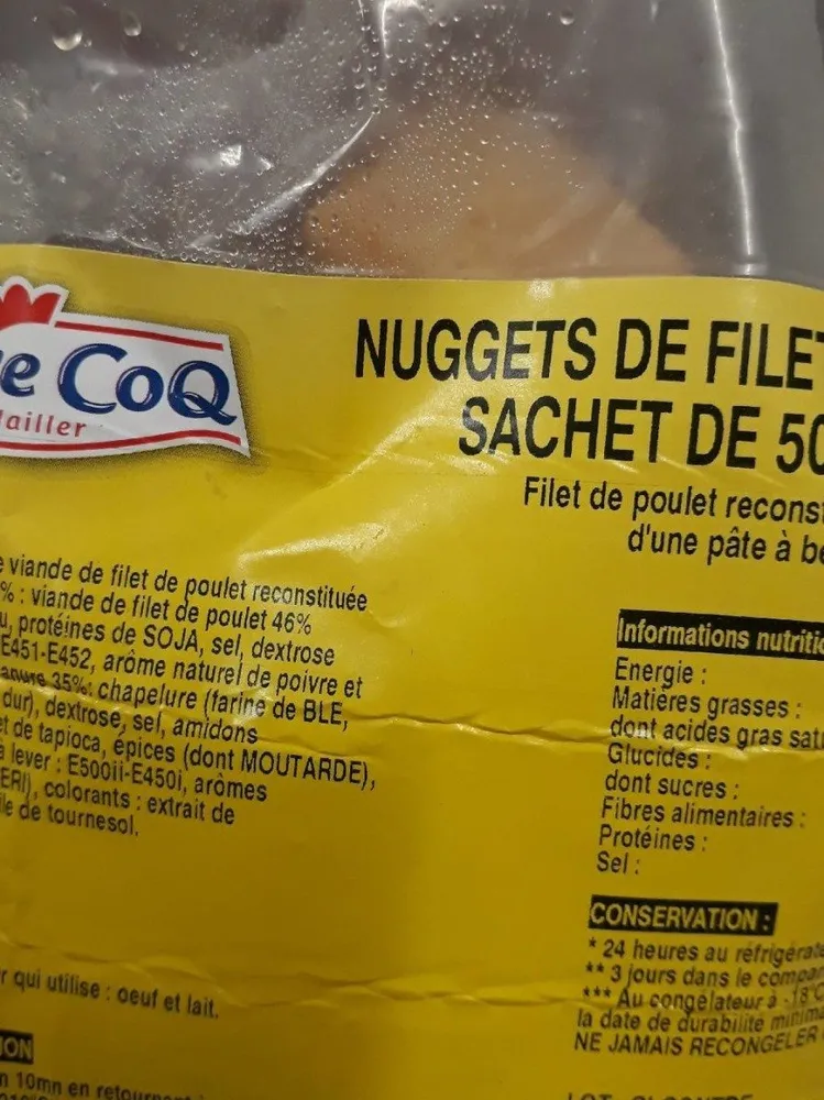 Nuggets de filet de poulet