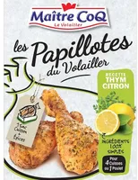 Les papillotes du volailler recette thym citron