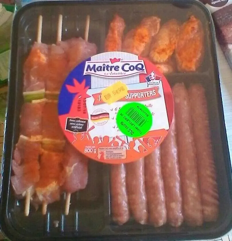 Plateau des supporters recette allemande