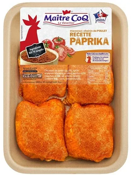Hauts de cuisses de poulet au paprika