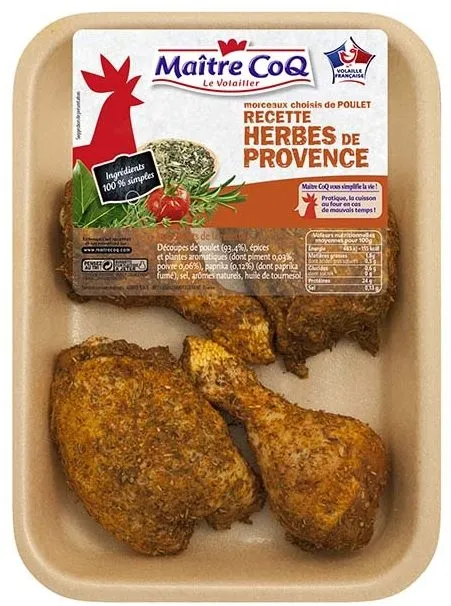 Morceaux choisis de poulet recette herbes de provence