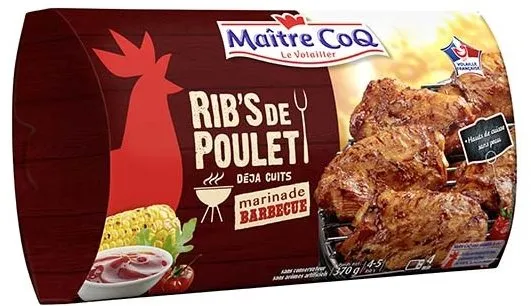 Rib's de poulet marinade barbecue