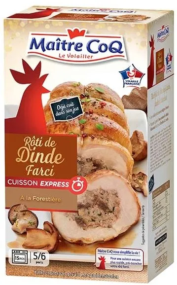 Rôti de dinde farci à la forestière
