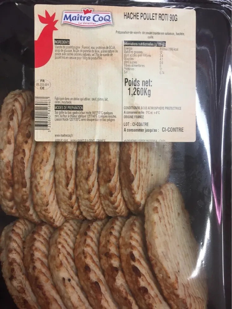 Hache poulet rôti
