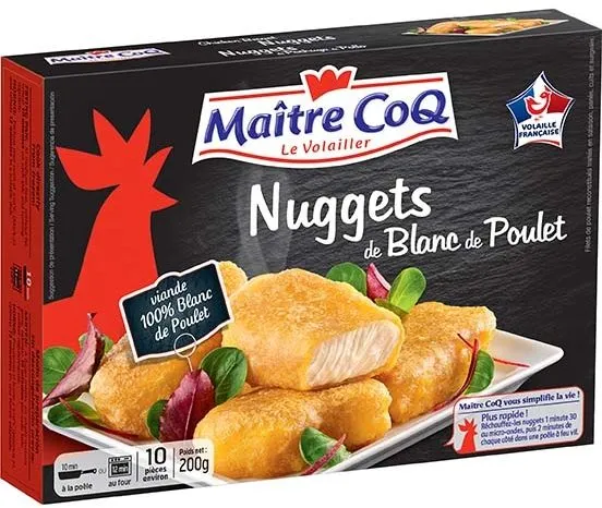 Nuggets de blanc de poulet 200g étui