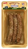 Saucisses grillées de volaille aux herbes