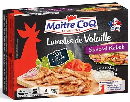 Lamelles de volaille spécial Kebab