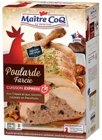 Poularde farcie aux cèpes et aux girolles cuisinés en persillade