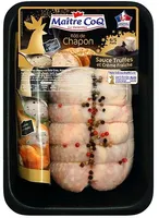Rôti de chapon sauce truffes et crème fraîche