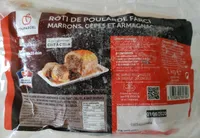 Roti de poularde farci marrons cepes et armagnac
