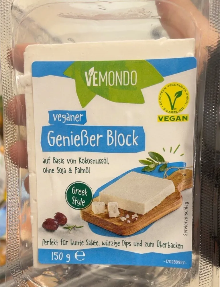 Veganer genießer block