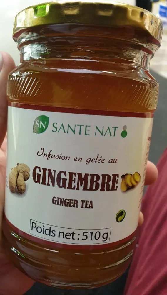 Infusion en gelée au gingembre