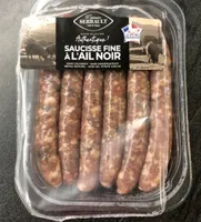 Saucisse fine à l’ail noir