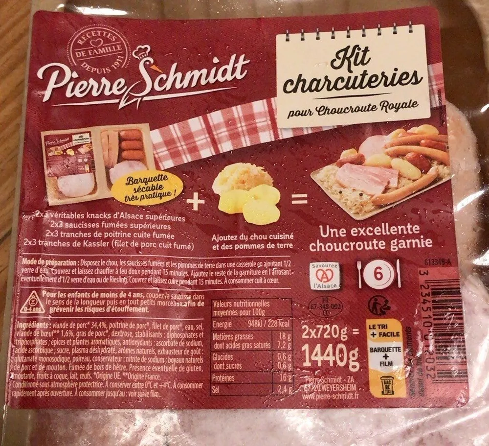 Kit charcuteries pour choucroute royale