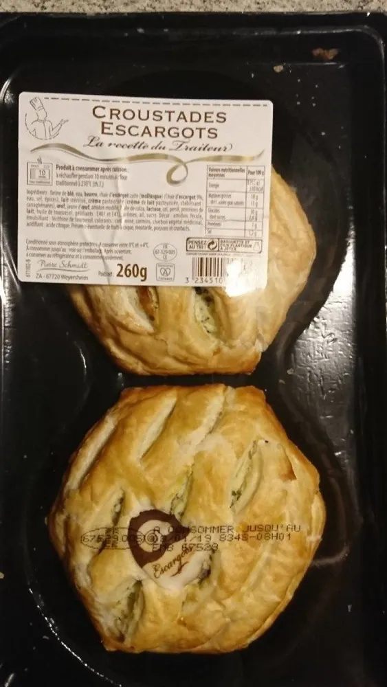 Croustade d'escargots