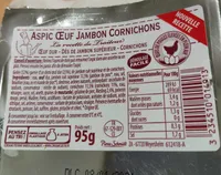 Aspic oeuf jambon cornichons