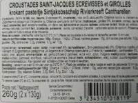 Croustades Saint-Jacques Ecrevisses et Girolles