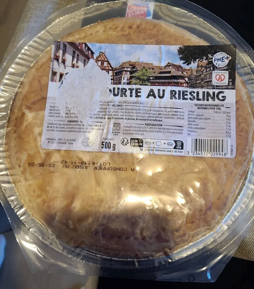 Tourte au riesling