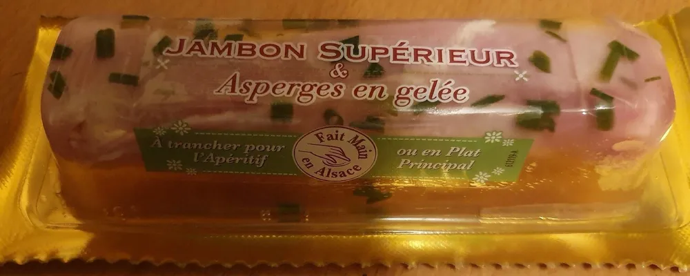 Jambon Supérieur & asperges en gelée