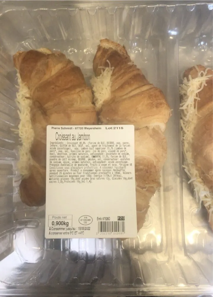 croissant au jambon