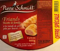 Friands Recette de Famille à la viande de porc