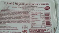 Aspic mousse au foie de canard