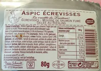 Aspic écrevisses