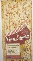 Lot de 2 tartes flambees Alsaciennes aux lardons Pierre Schmidt