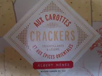 Crackers aux carottes et aux épices orientales
