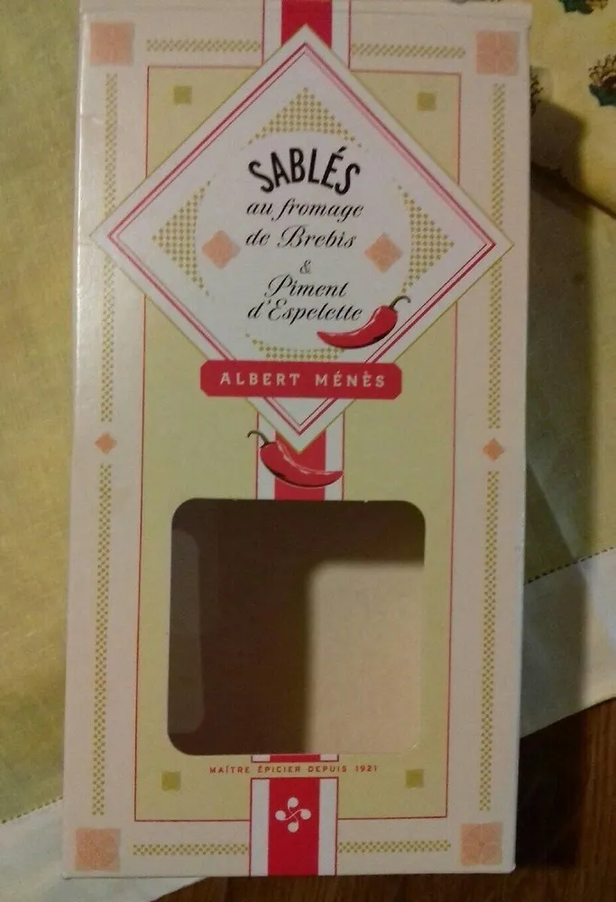 Sablés au fromage de Brebis & Piment d'Espelette