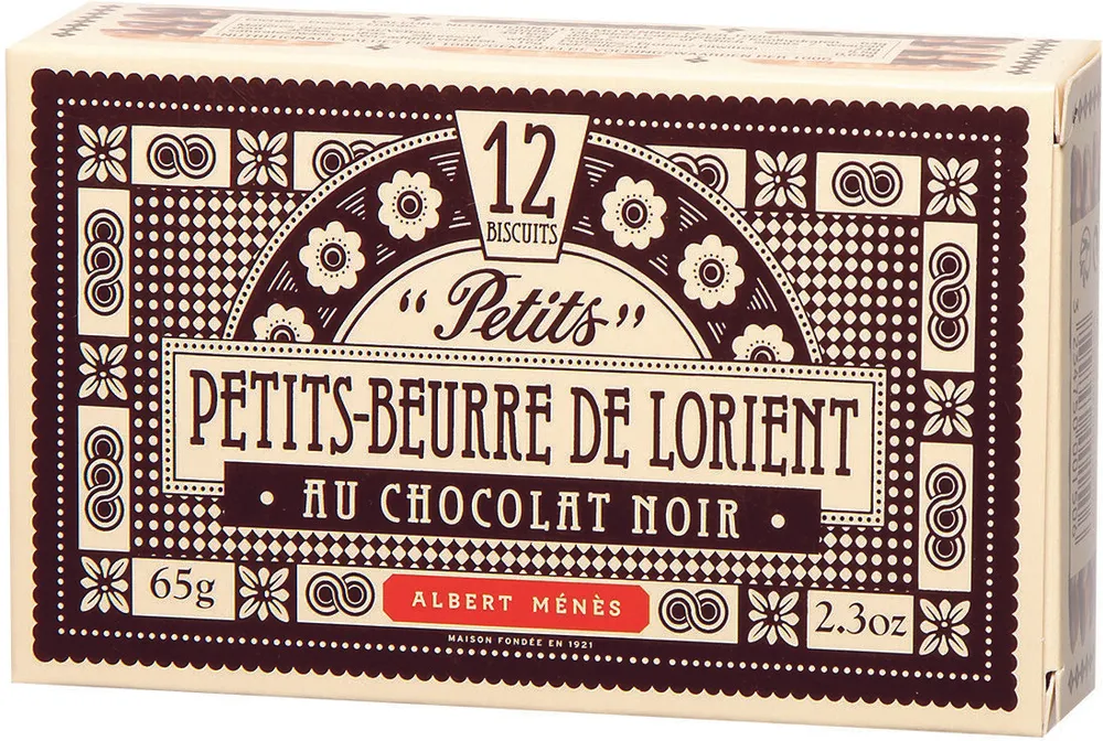 Petits-Beurre de Lorient au Sel de Guérande au Chocolat Noir