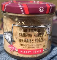 Rillettes au saumon fumé et aux baies roses