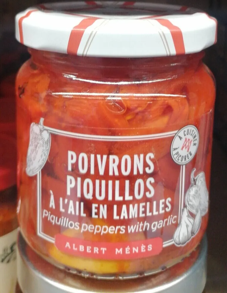 Poivrons piquillos à l'ail en lame