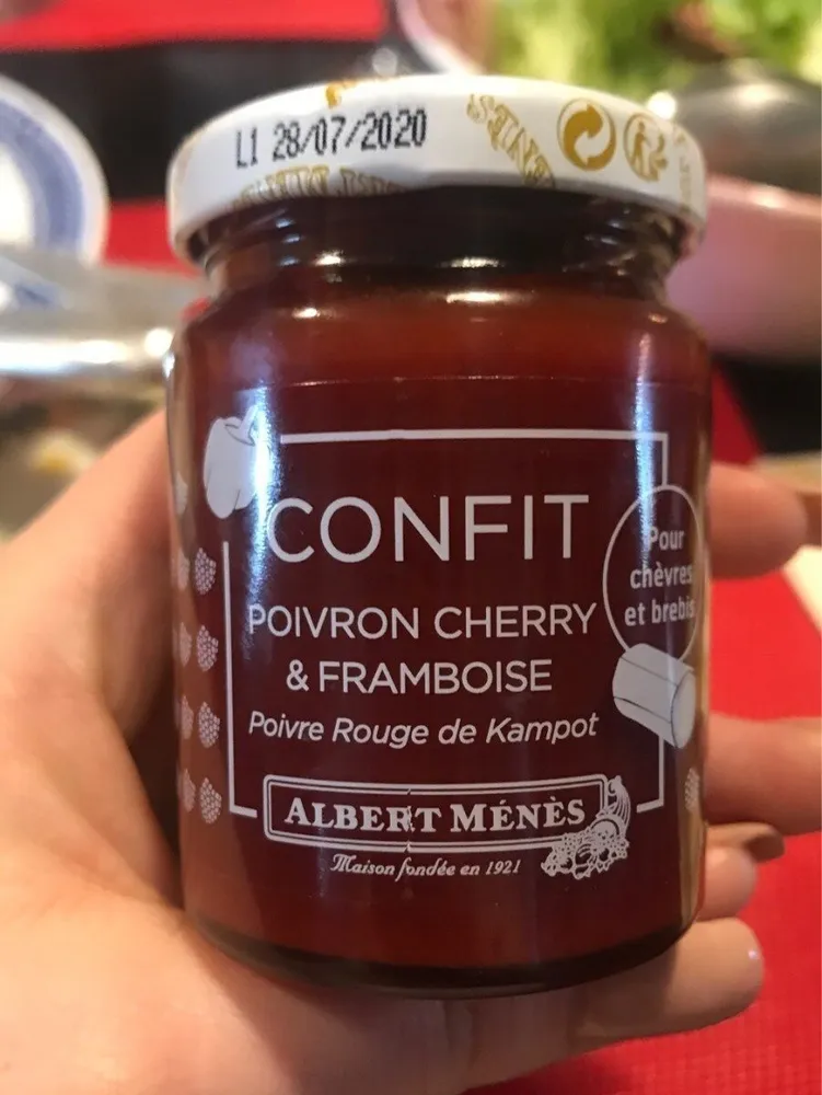Confit poivron cherry et framboise