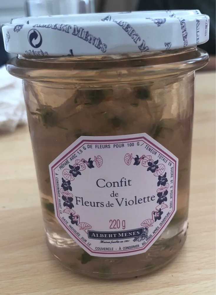 Confit de fleur de violette