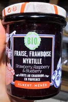 Confiture de Fraise, Framboise et Myrtille