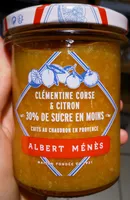 Marmelade Allégée Clémentine Corse et Citron