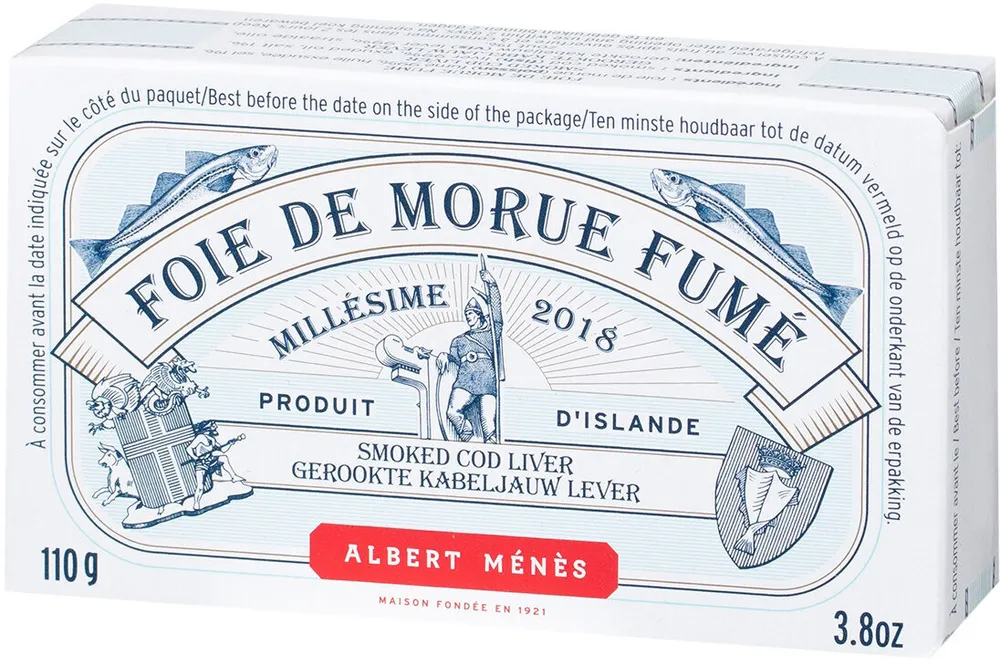 Foie de morue fumé