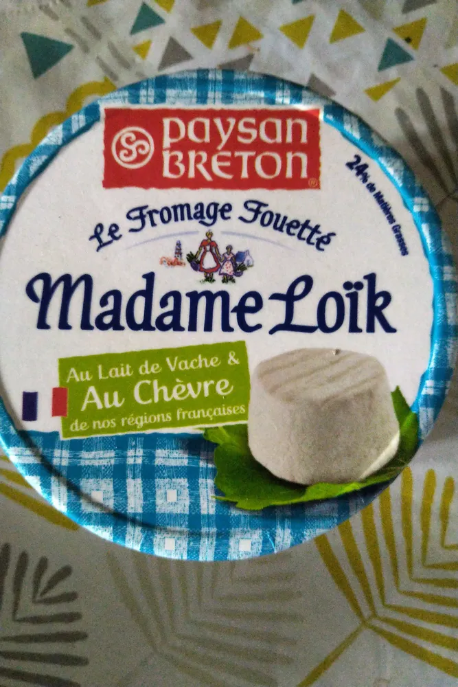 Paysan Breton - Le Fromage Fouetté Madame Loïk - Au Lait de Vache et Au Chèvre de nos régions françaises
