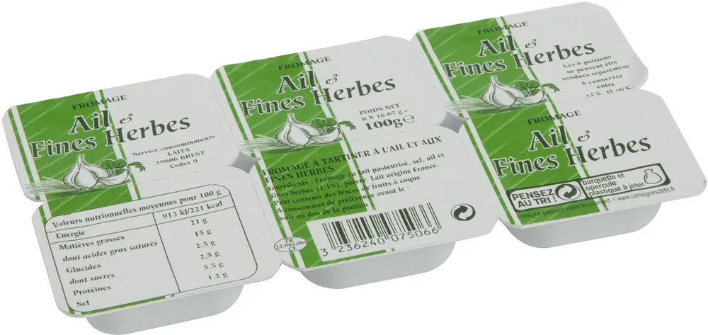 Fromage à tartiner Ail & Fines Herbes