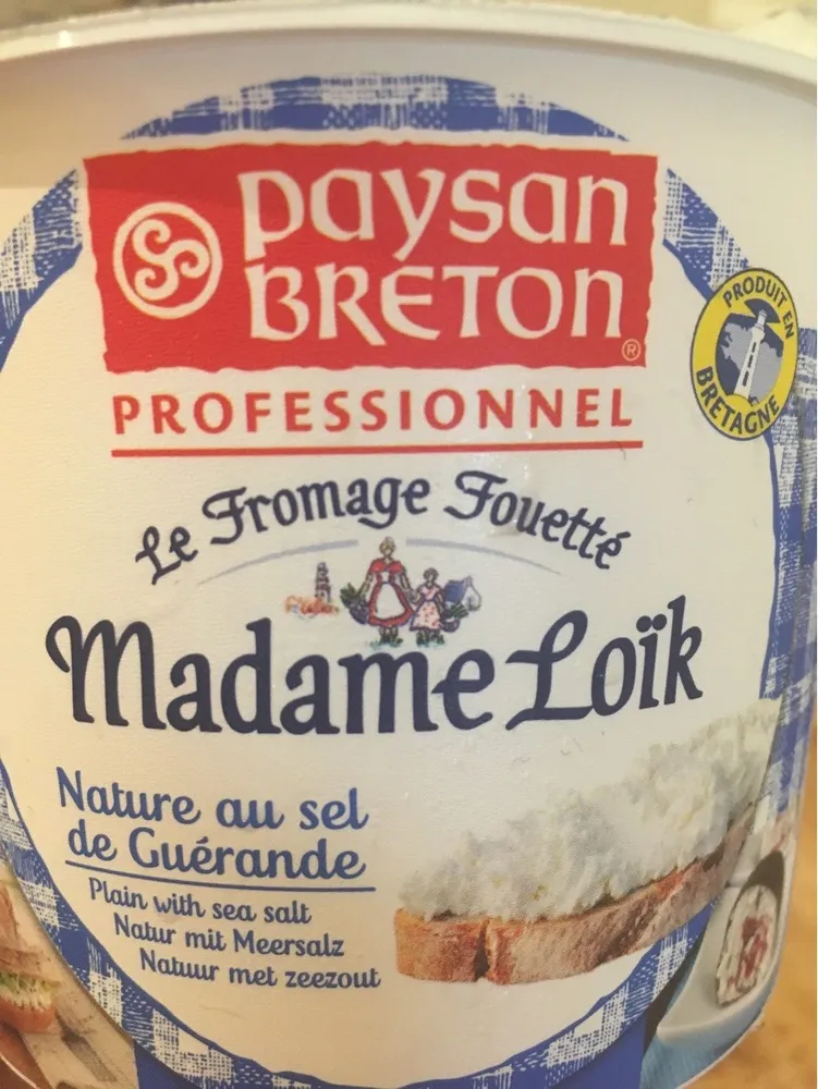 Fromage Fouetté Nature Au Sel De Guérande 25 %