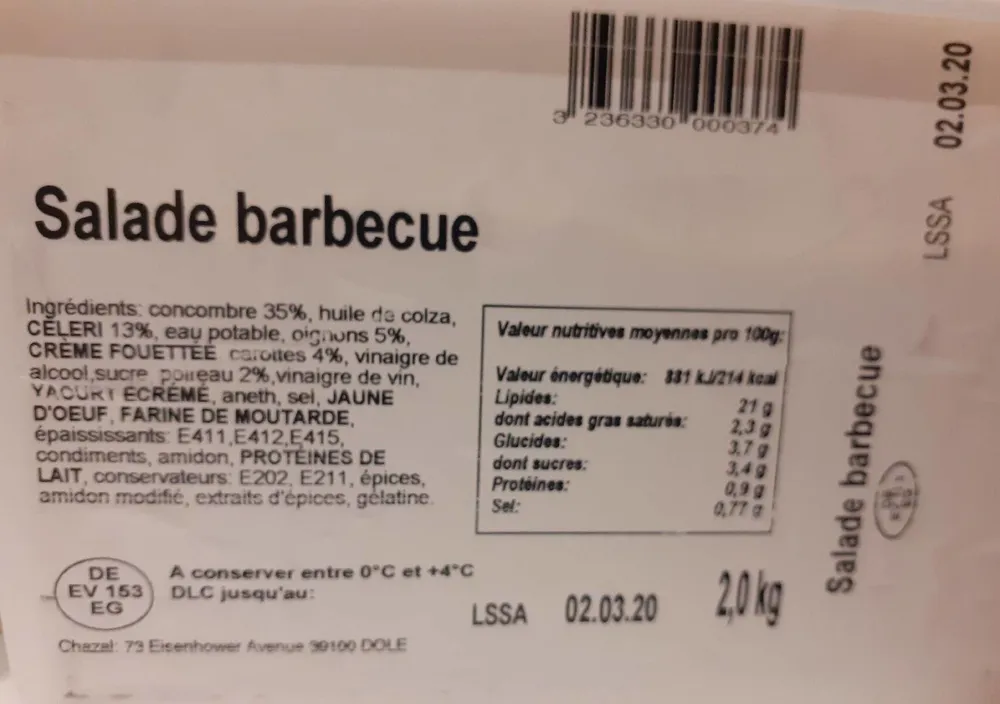 Salade barbecue