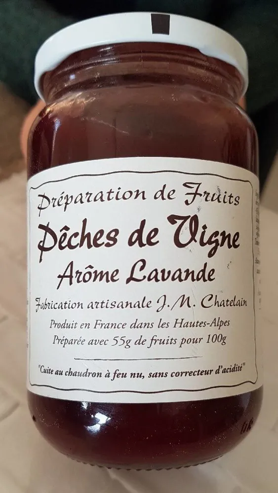 Préparation de fruits Pêches de Vigne