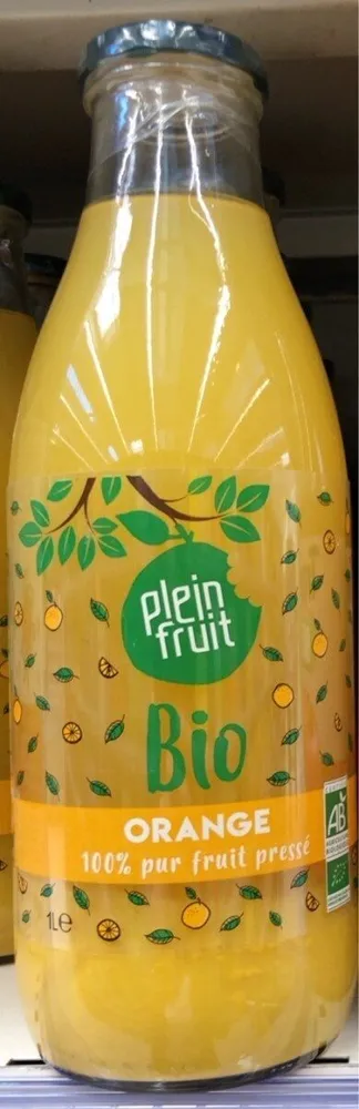 Orange 100% pur fruit pressé