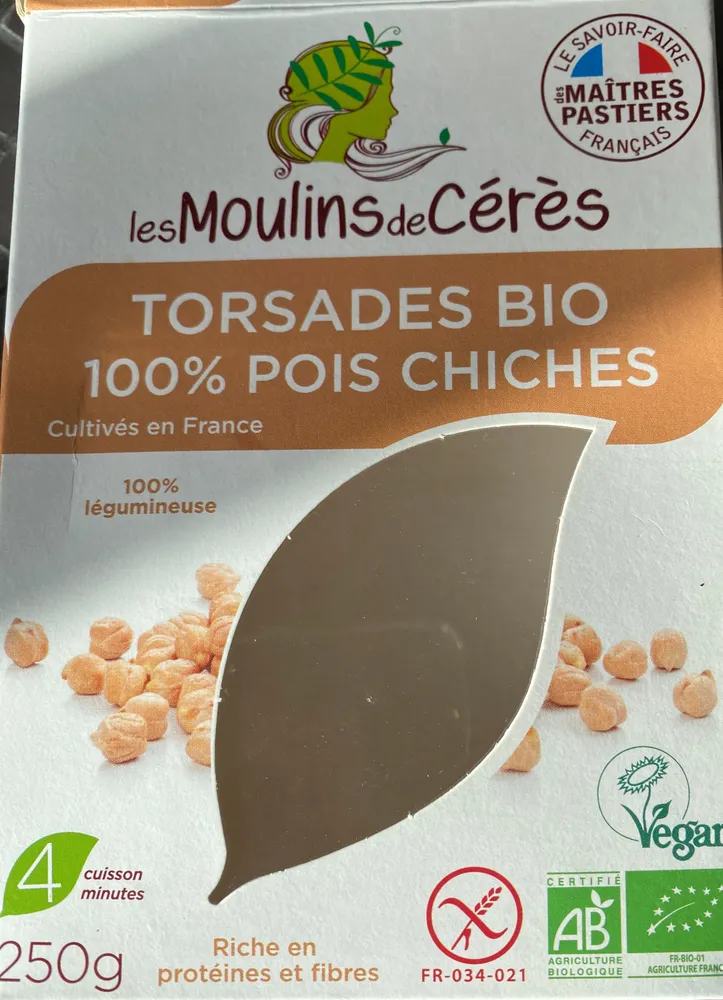 torsades bio 100% pois chiches