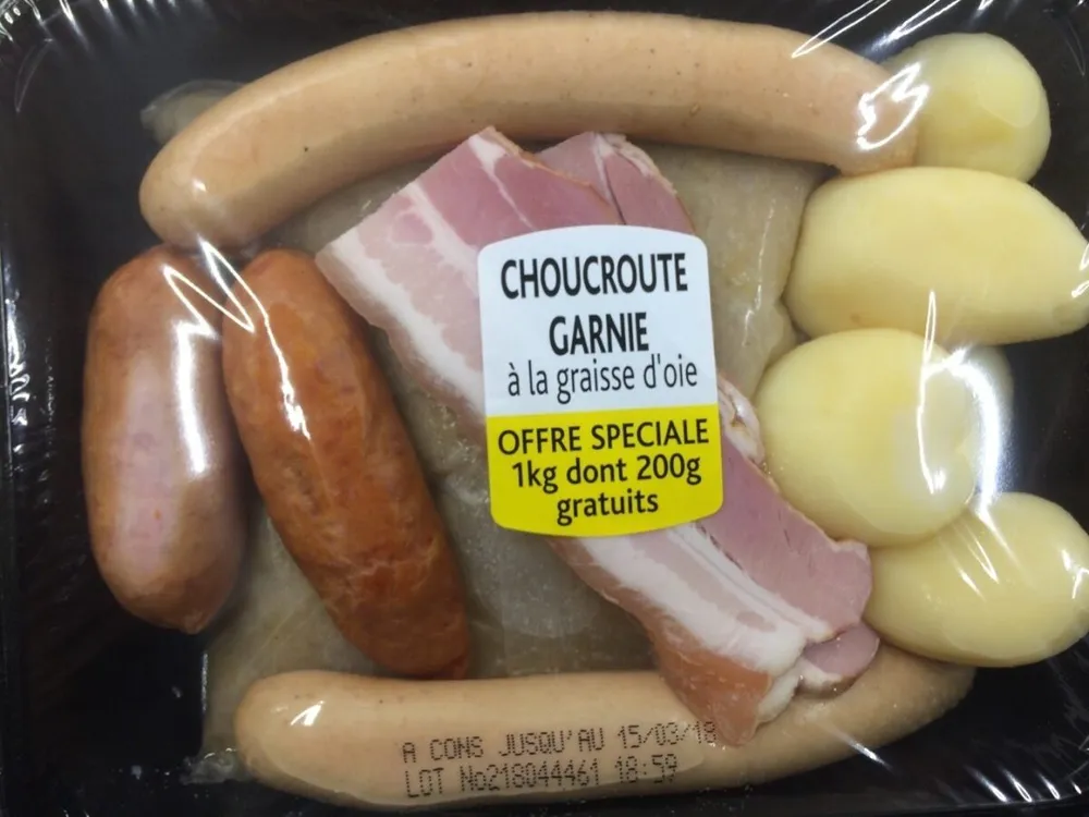 Choucroute garnie à la graisse d'oie