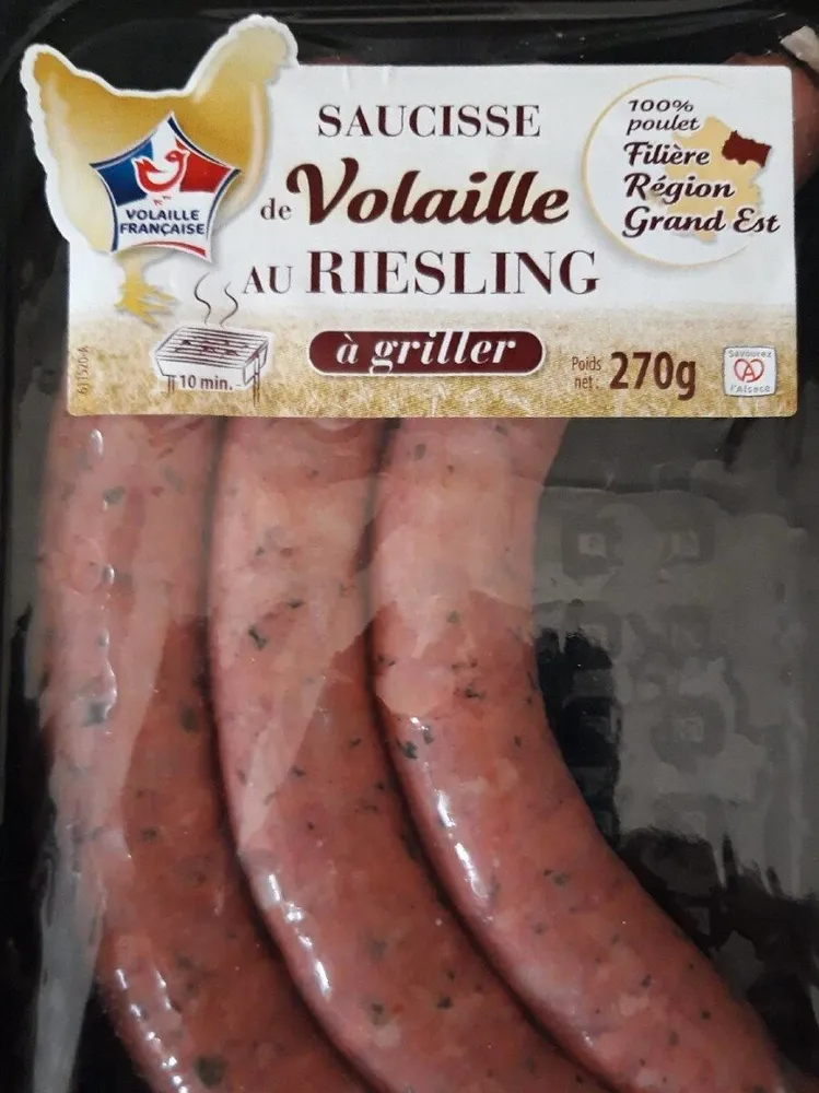 Saucisse de volaille au riesling