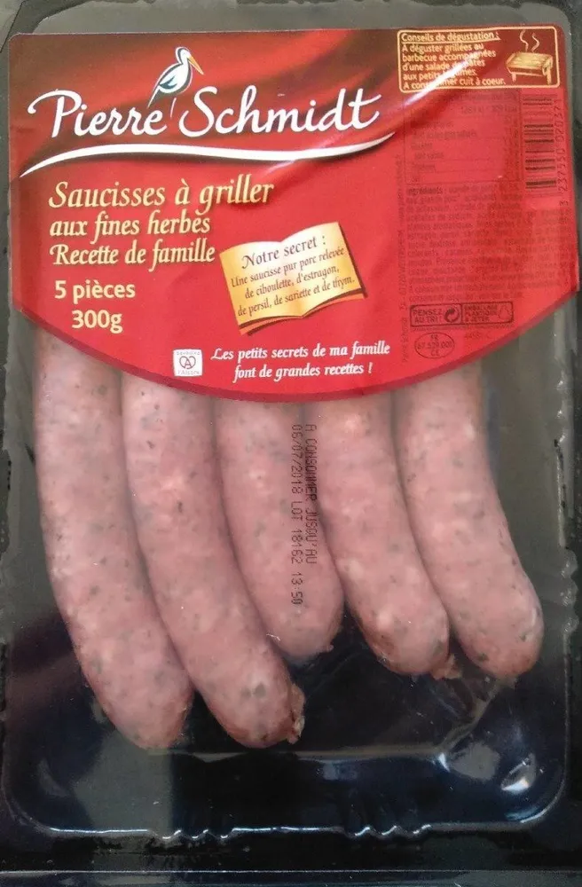 Saucisses à griller aux fines herbes