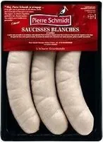 Saucisse blanches a griller P.Schmidt x3 pieces s/gaz